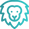Fearless Lion - Teal